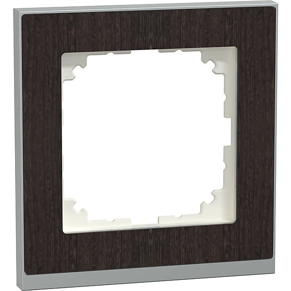 Merten Decor-Rahmen 1-fach Wenge/aluminium MEG4010-3671